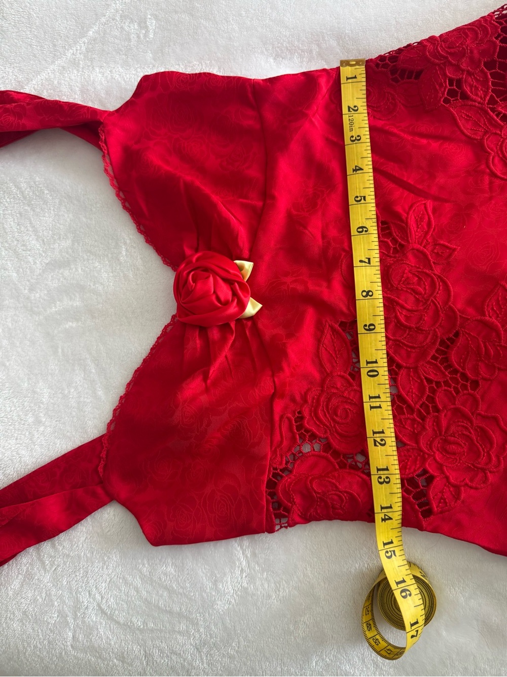 For Love & Lemons Red Claudia Mini Dress - Picture 14 of 14